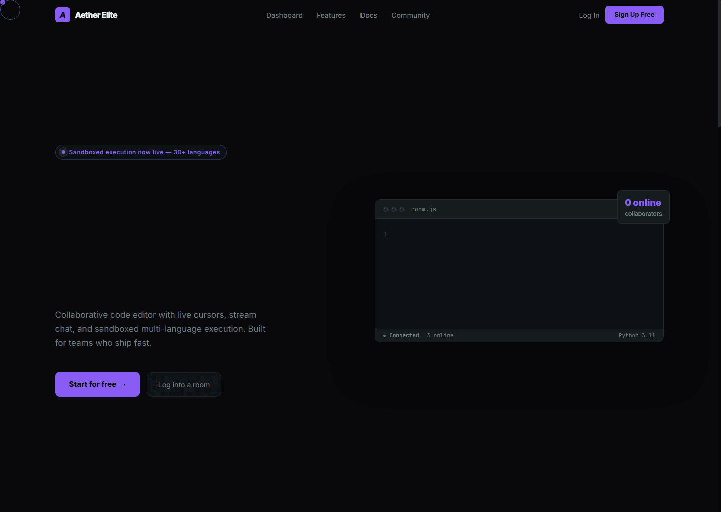 Aether screenshot